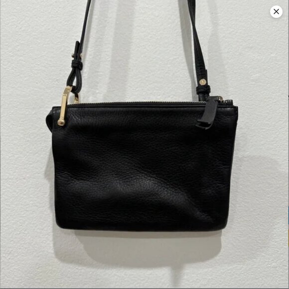 & Other Stories Black Grain Leather crossbody bag - Picture 5 of 6
